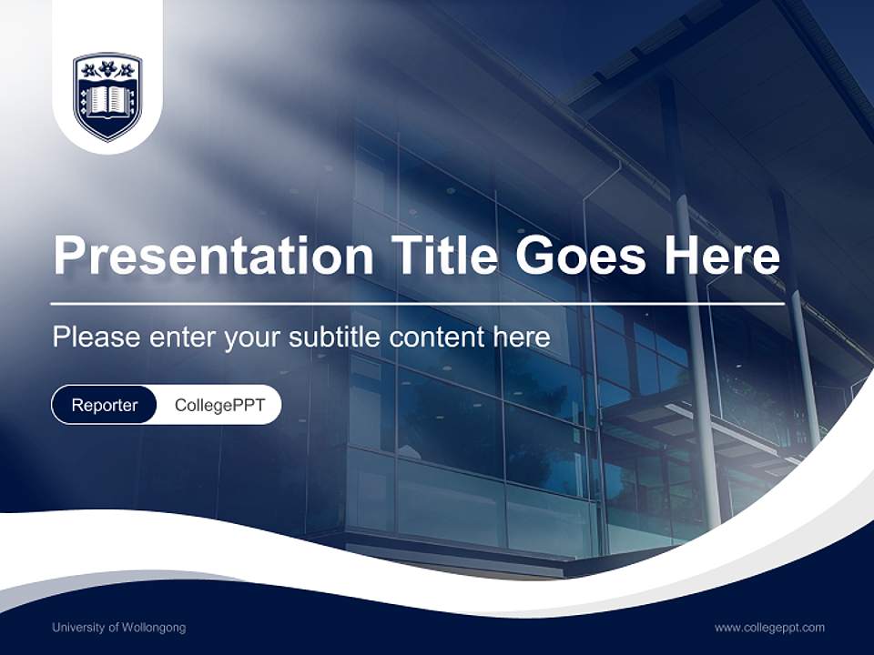 University of Wollongong Lecture Sharing and Networking Event PPT Template4:3 ratio PPT effect preview image4