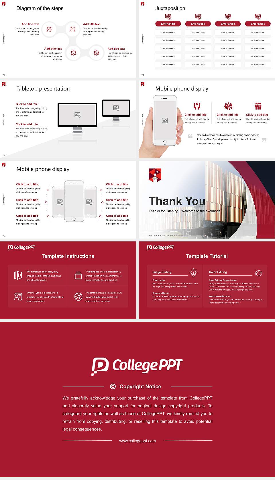 Macquarie University Competition/Entrepreneurship Contest PPT Template16:9 ratio PPT effect preview image9