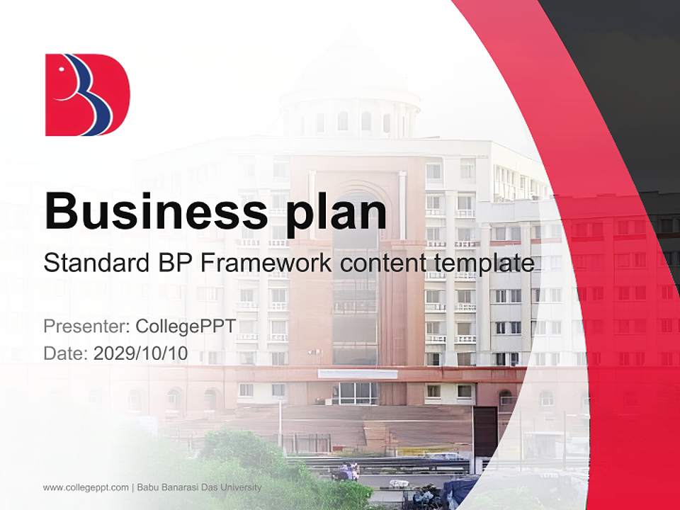 Babu Banarasi Das University Competition/Entrepreneurship Contest PPT Template4:3 ratio PPT effect preview image9