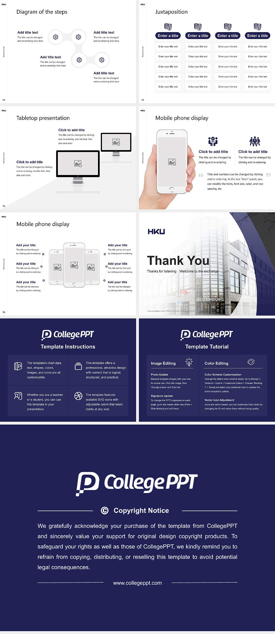 HKU University of the Arts Utrecht Competition/Entrepreneurship Contest PPT Template4:3 ratio PPT effect preview image9