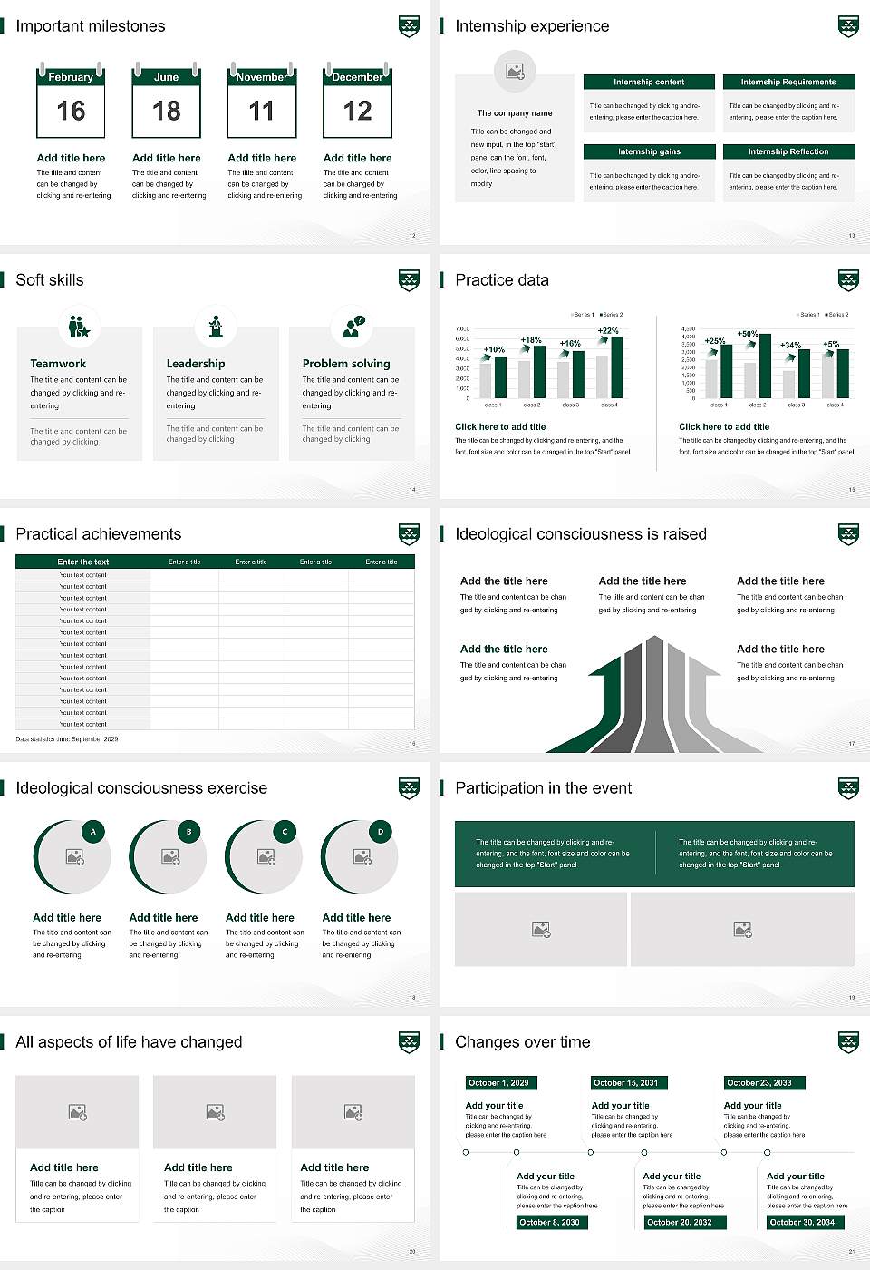 Victoria University of Wellington National Scholarship Defense PPT Template16:9 ratio PPT effect preview image3