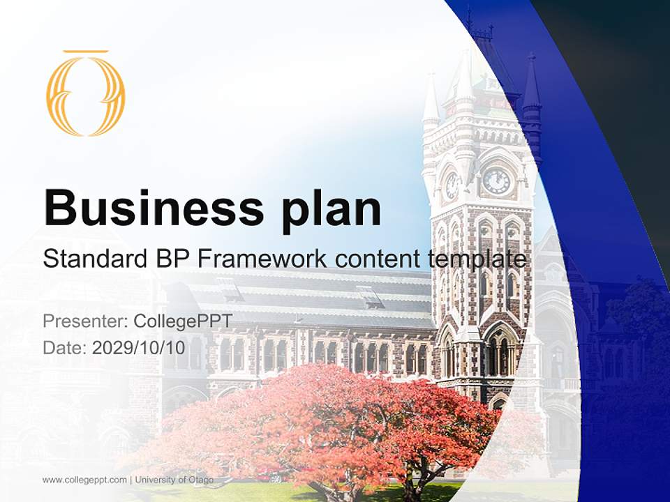 University of Otago Competition/Entrepreneurship Contest PPT Template4:3 ratio PPT effect preview image9
