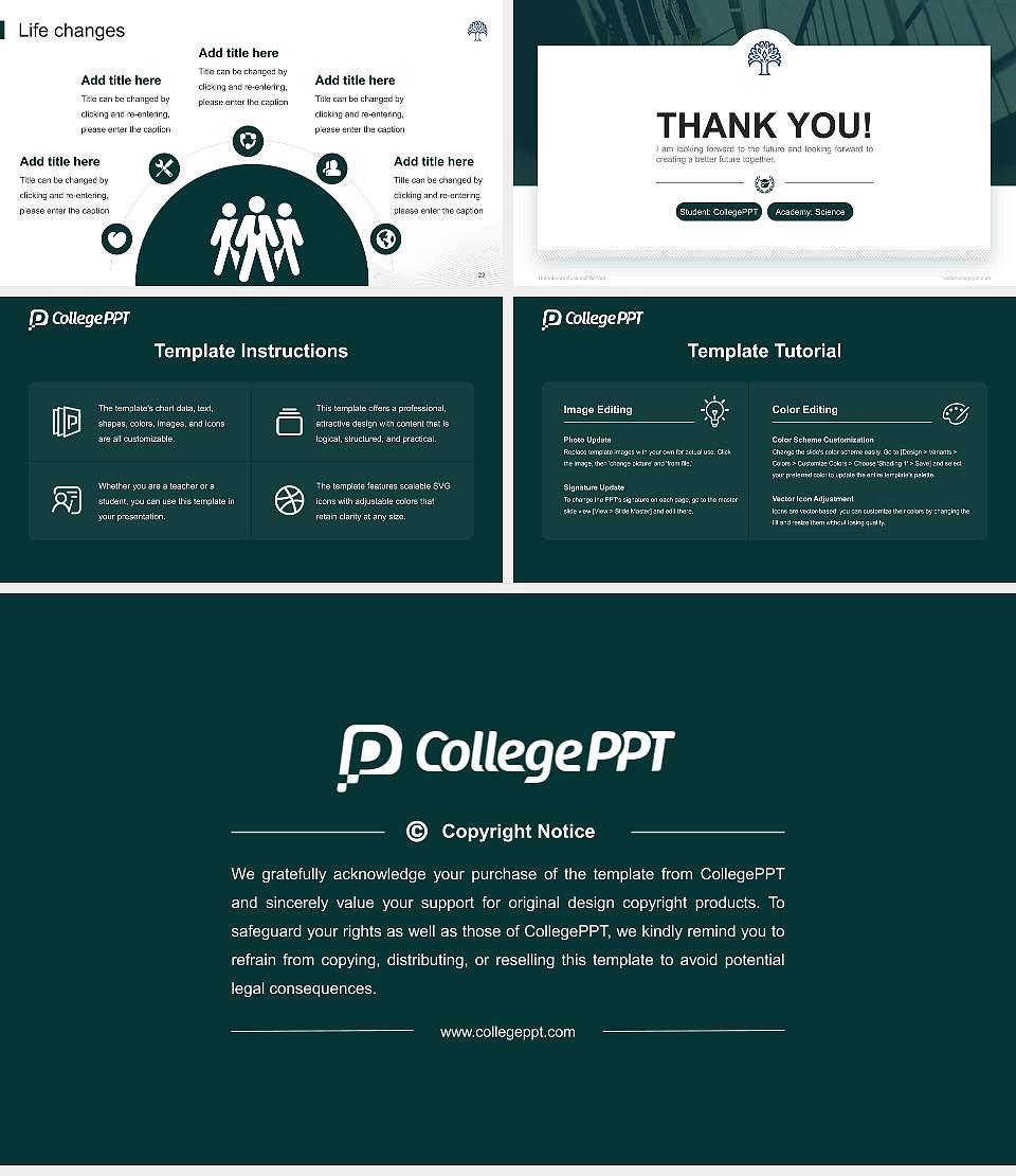Notenboom Business School National Scholarship Defense PPT Template16:9 ratio PPT effect preview image4