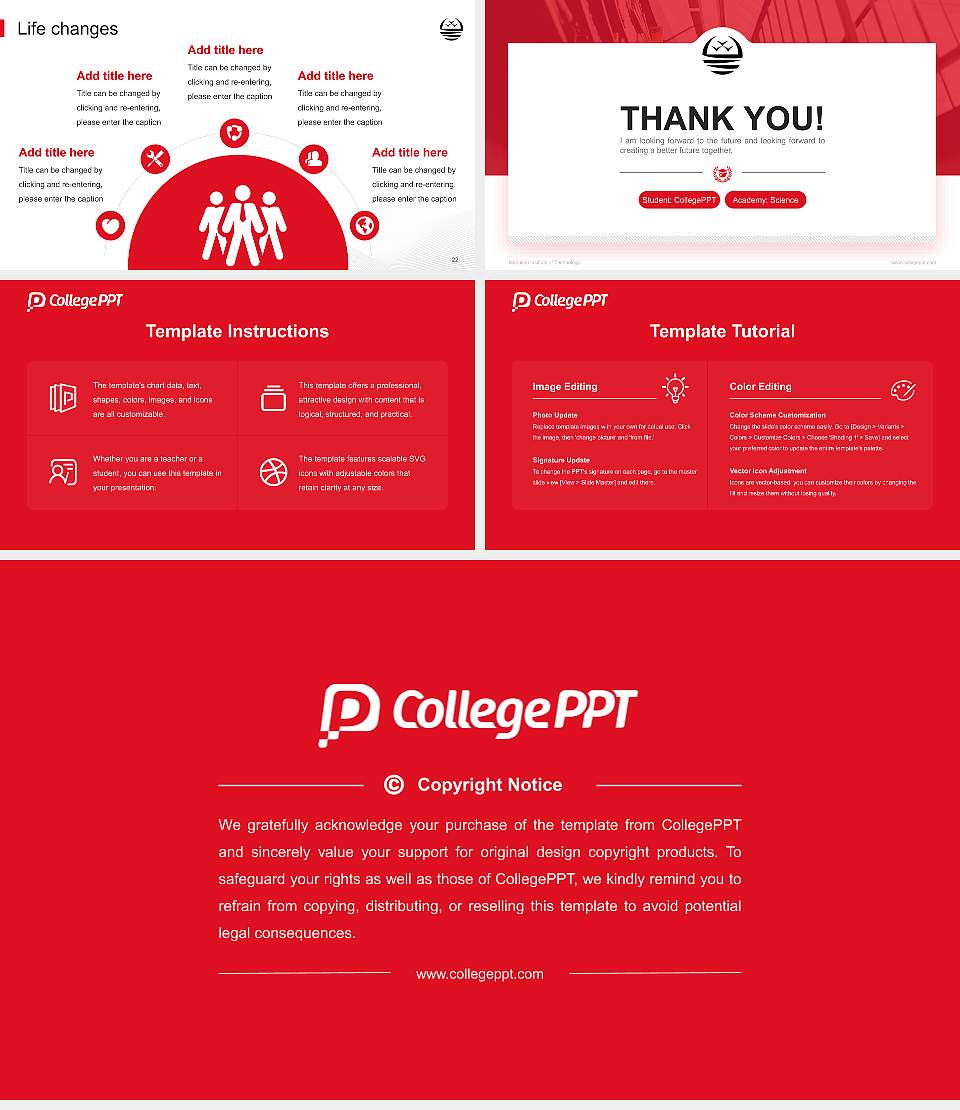 Manukau Institute of Technology National Scholarship Defense PPT Template16:9 ratio PPT effect preview image4