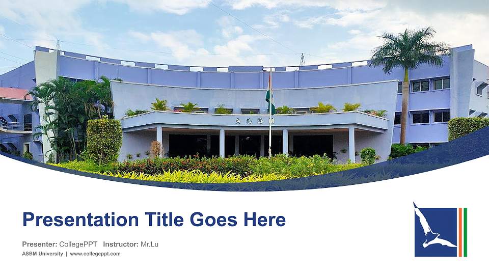 ASBM University Course/Courseware Creation PPT Template16:9 ratio PPT effect preview image