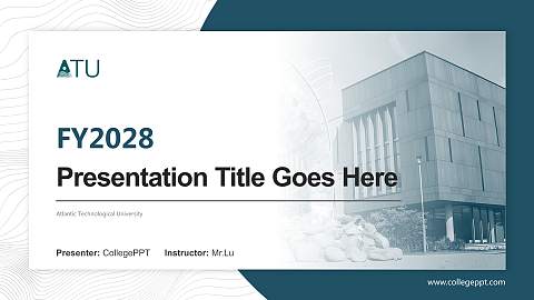 Atlantic Technological University Academic Presentation/Research Findings Report PPT Template