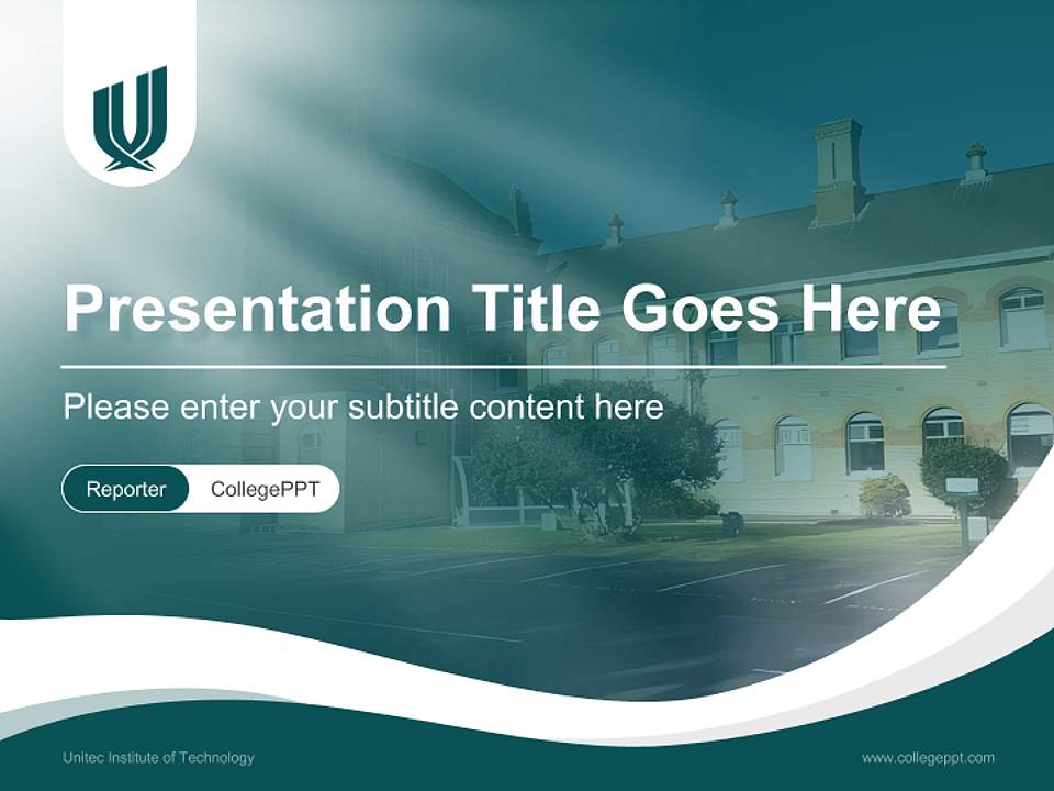 Unitec Institute of Technology Lecture Sharing and Networking Event PPT Template4:3 ratio PPT effect preview image4