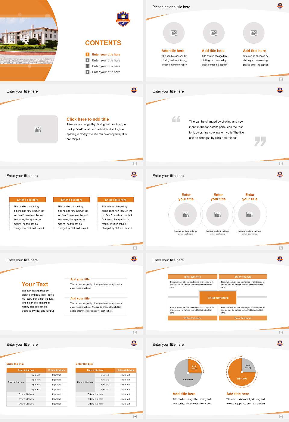 Arni University Course/Courseware Creation PPT Template16:9 ratio PPT effect preview image2