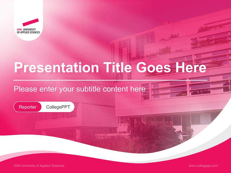 HAN University of Applied Sciences Lecture Sharing and Networking Event PPT Template4:3 ratio PPT effect preview image4
