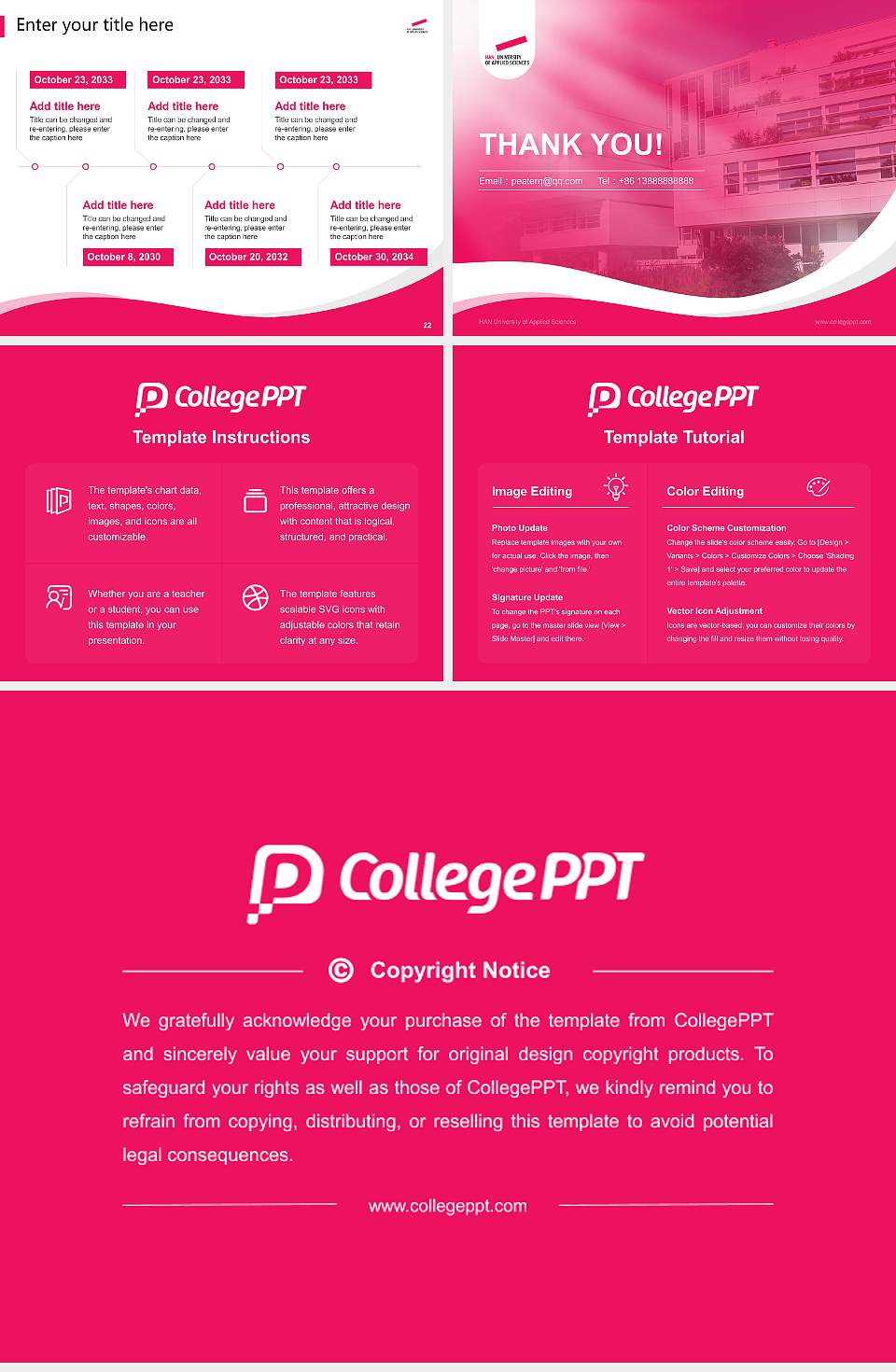 HAN University of Applied Sciences Lecture Sharing and Networking Event PPT Template4:3 ratio PPT effect preview image4