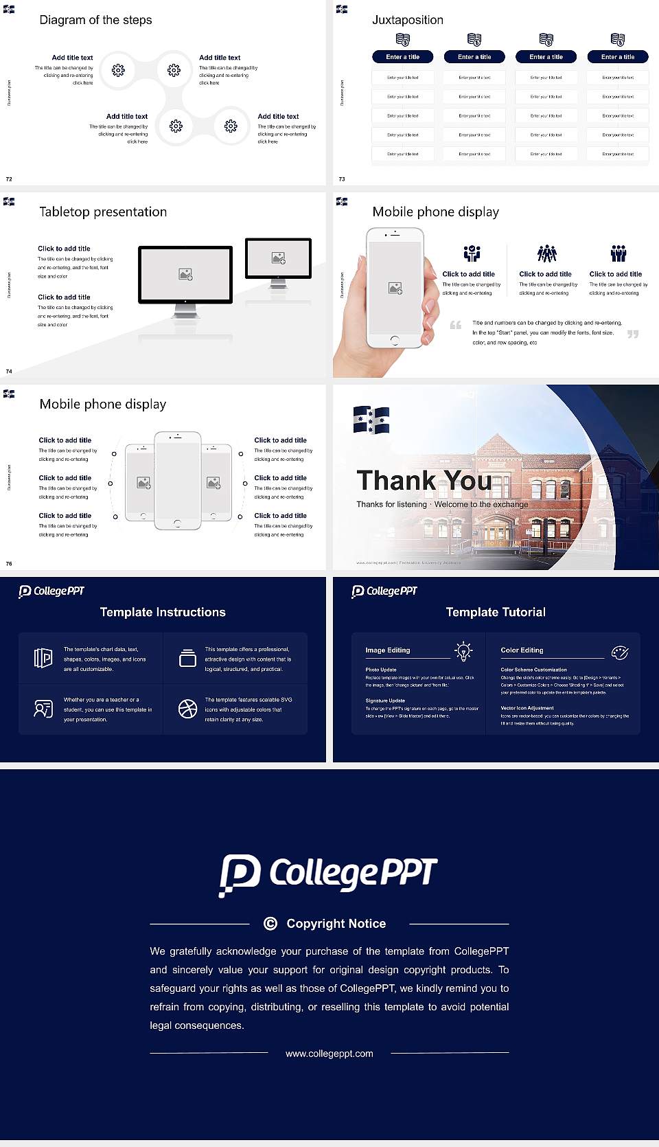 Federation University Australia Competition/Entrepreneurship Contest PPT Template16:9 ratio PPT effect preview image9
