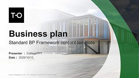 Toi Ohomai Institute of Technology Competition/Entrepreneurship Contest PPT Template