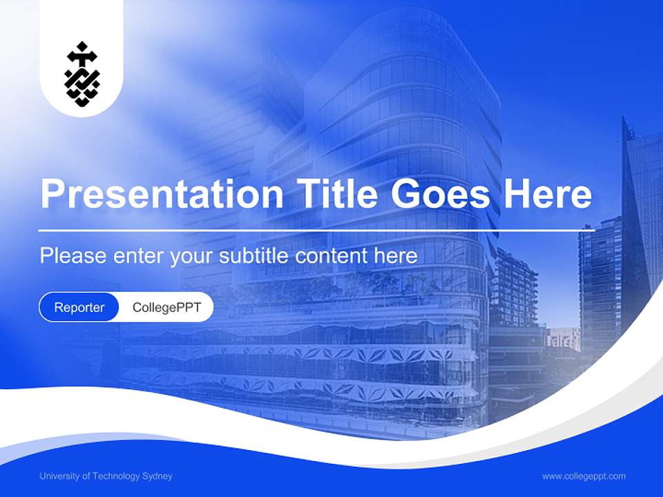 University of Technology Sydney Lecture Sharing and Networking Event PPT Template4:3 ratio PPT effect preview image4