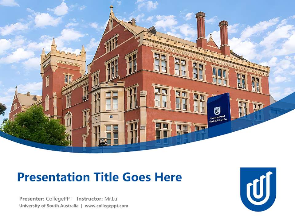 University of South Australia Course/Courseware Creation PPT Template4:3 ratio PPT effect preview image5