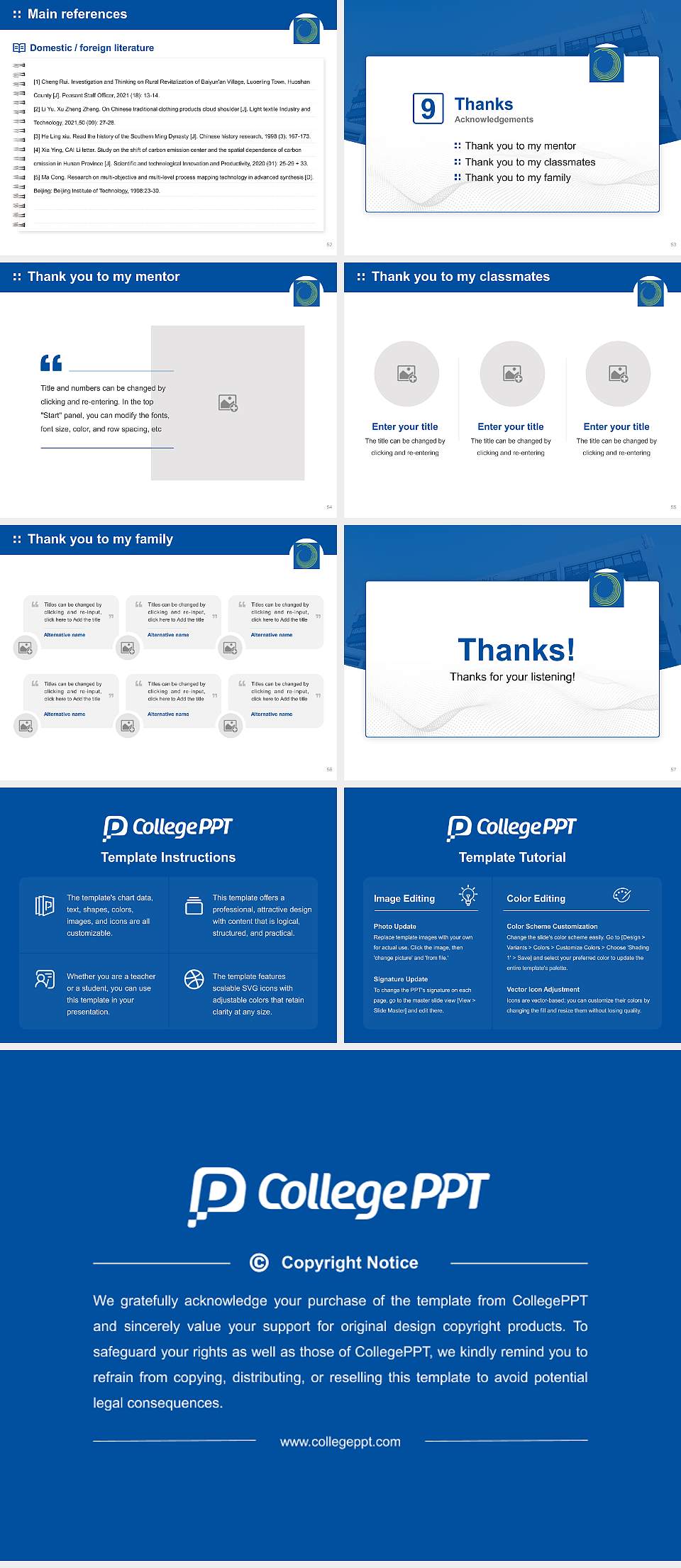 Otago Polytechnic Graduation Thesis Defense PPT Template4:3 ratio PPT effect preview image7