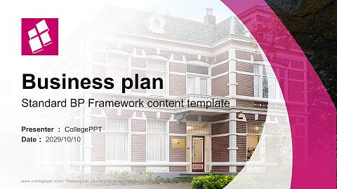 Theological University of Apeldoorn Competition/Entrepreneurship Contest PPT Template