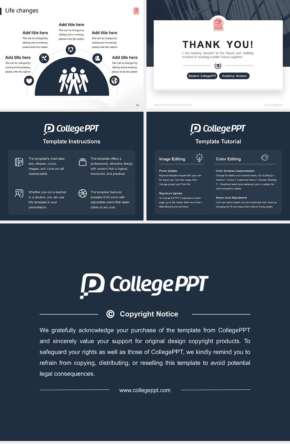 Cochin University of Science & Technology National Scholarship Defense PPT Template4:3 ratio PPT effect preview image4
