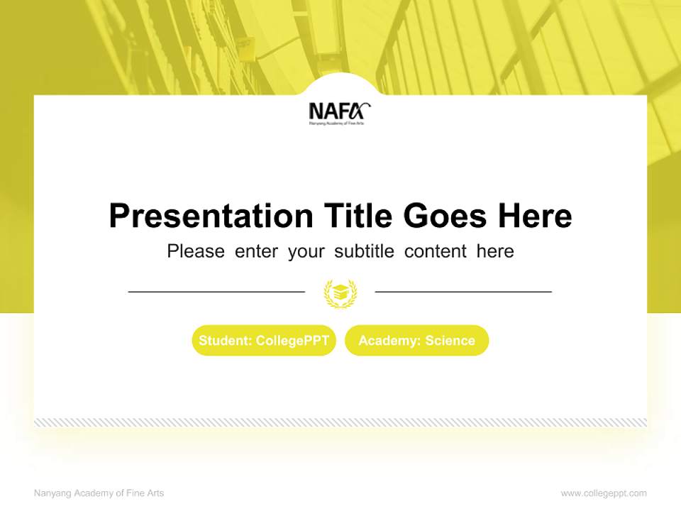 Nanyang Academy of Fine Arts National Scholarship Defense PPT Template4:3 ratio PPT effect preview image4
