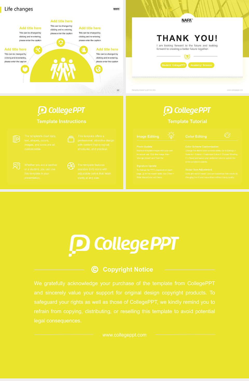 Nanyang Academy of Fine Arts National Scholarship Defense PPT Template4:3 ratio PPT effect preview image4