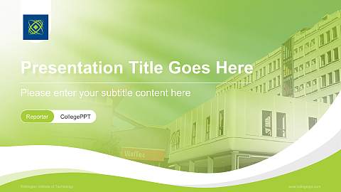 Wellington Institute of Technology Lecture Sharing and Networking Event PPT Template