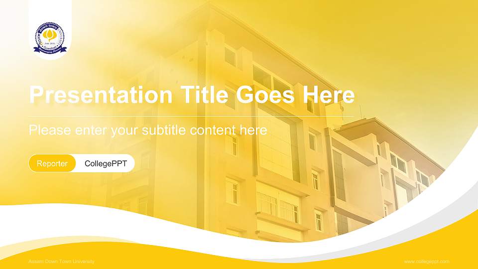 Assam Down Town University Lecture Sharing and Networking Event PPT Template16:9 ratio PPT effect preview image