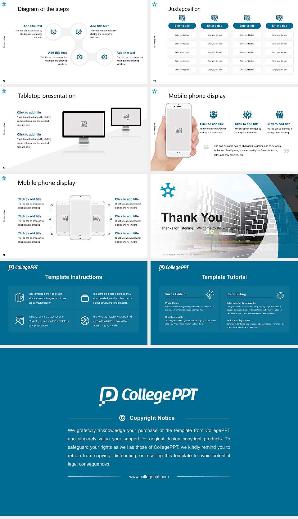 University of Canberra Competition/Entrepreneurship Contest PPT Template16:9 ratio PPT effect preview image9