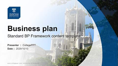 University of Auckland Competition/Entrepreneurship Contest PPT Template