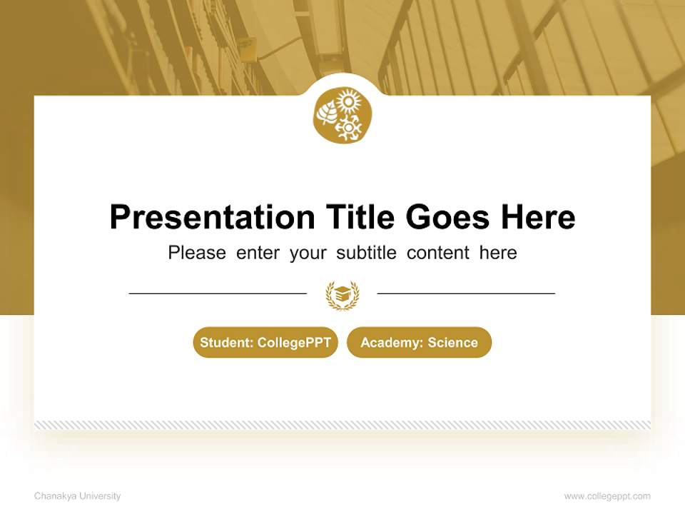 Chanakya University National Scholarship Defense PPT Template4:3 ratio PPT effect preview image4