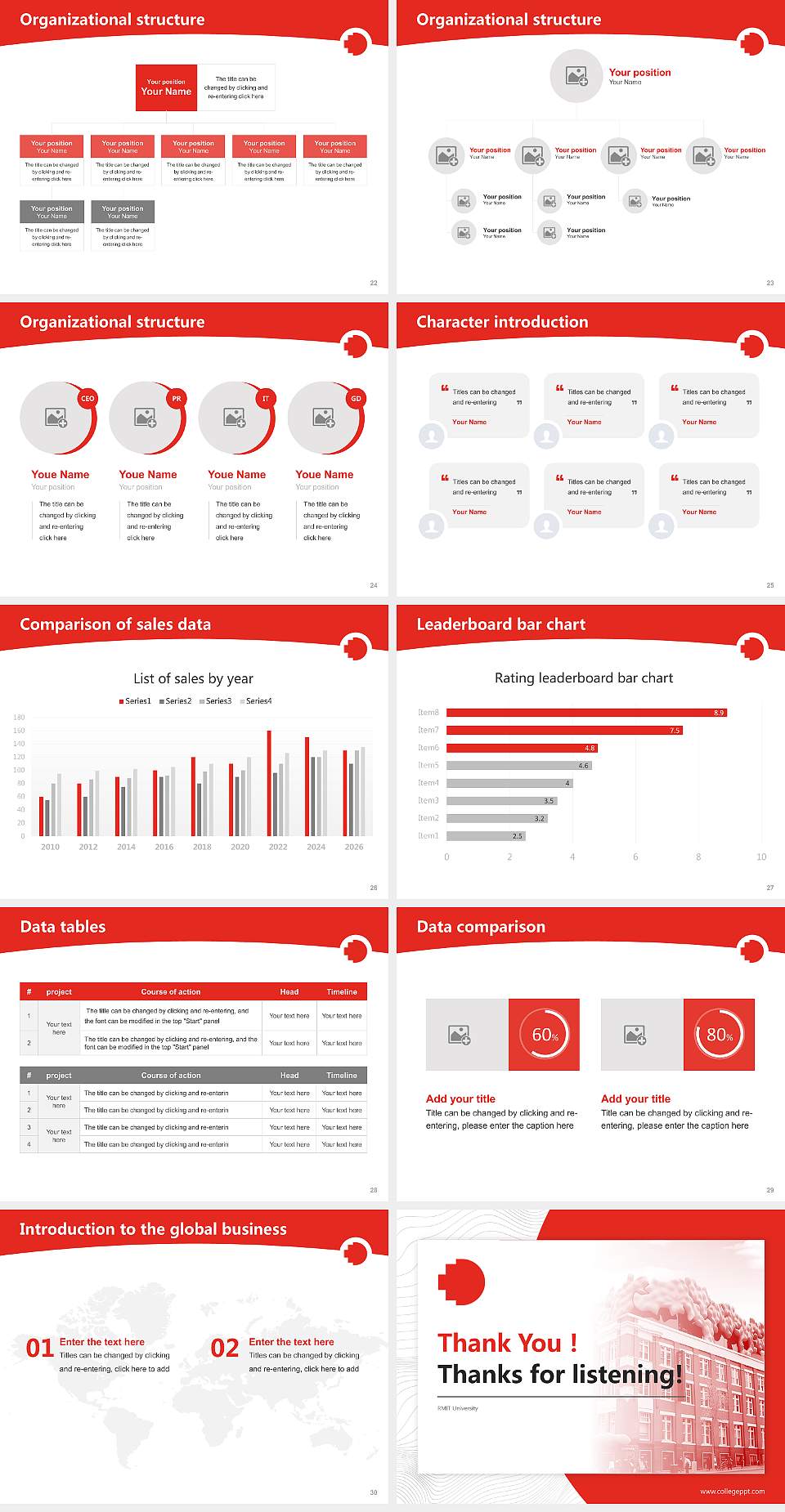 RMIT University Academic Presentation/Research Findings Report PPT Template4:3 ratio PPT effect preview image4