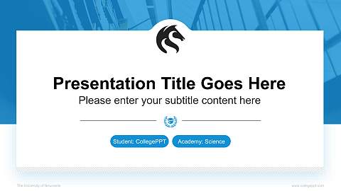 The University of Newcastle National Scholarship Defense PPT Template