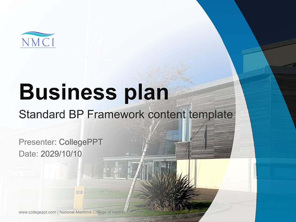 National Maritime College of Ireland Competition/Entrepreneurship Contest PPT Template4:3 ratio PPT effect preview image9