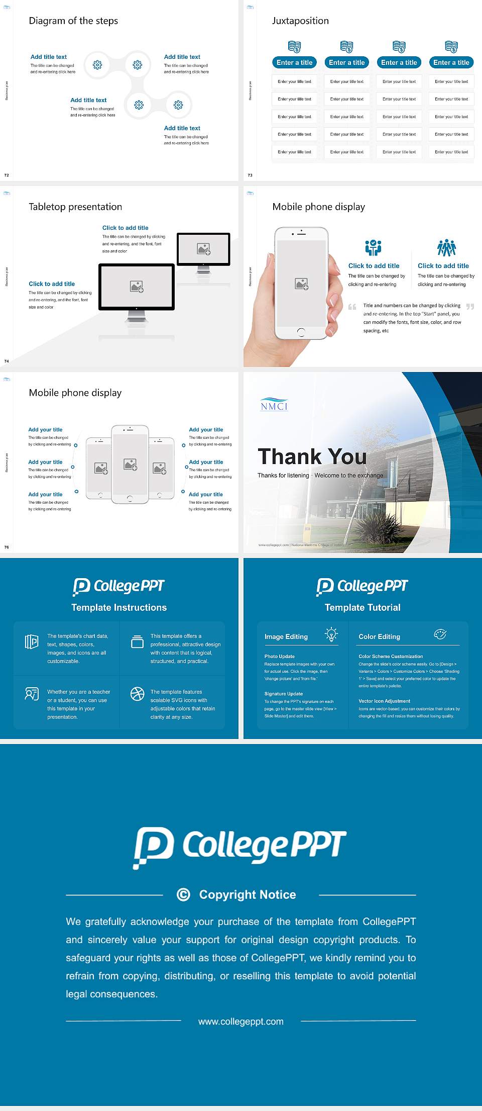 National Maritime College of Ireland Competition/Entrepreneurship Contest PPT Template4:3 ratio PPT effect preview image9