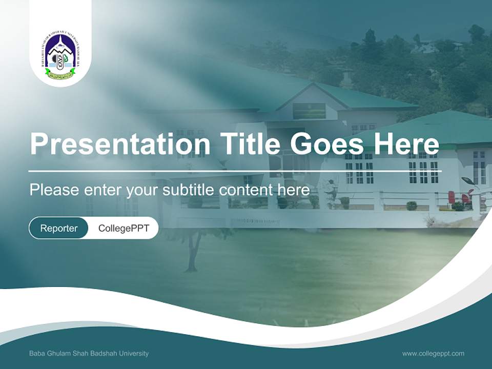 Baba Ghulam Shah Badshah University Lecture Sharing and Networking Event PPT Template4:3 ratio PPT effect preview image4