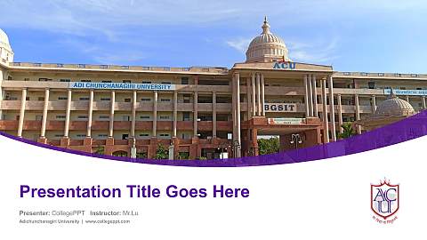 Adichunchanagiri University Course/Courseware Creation PPT Template