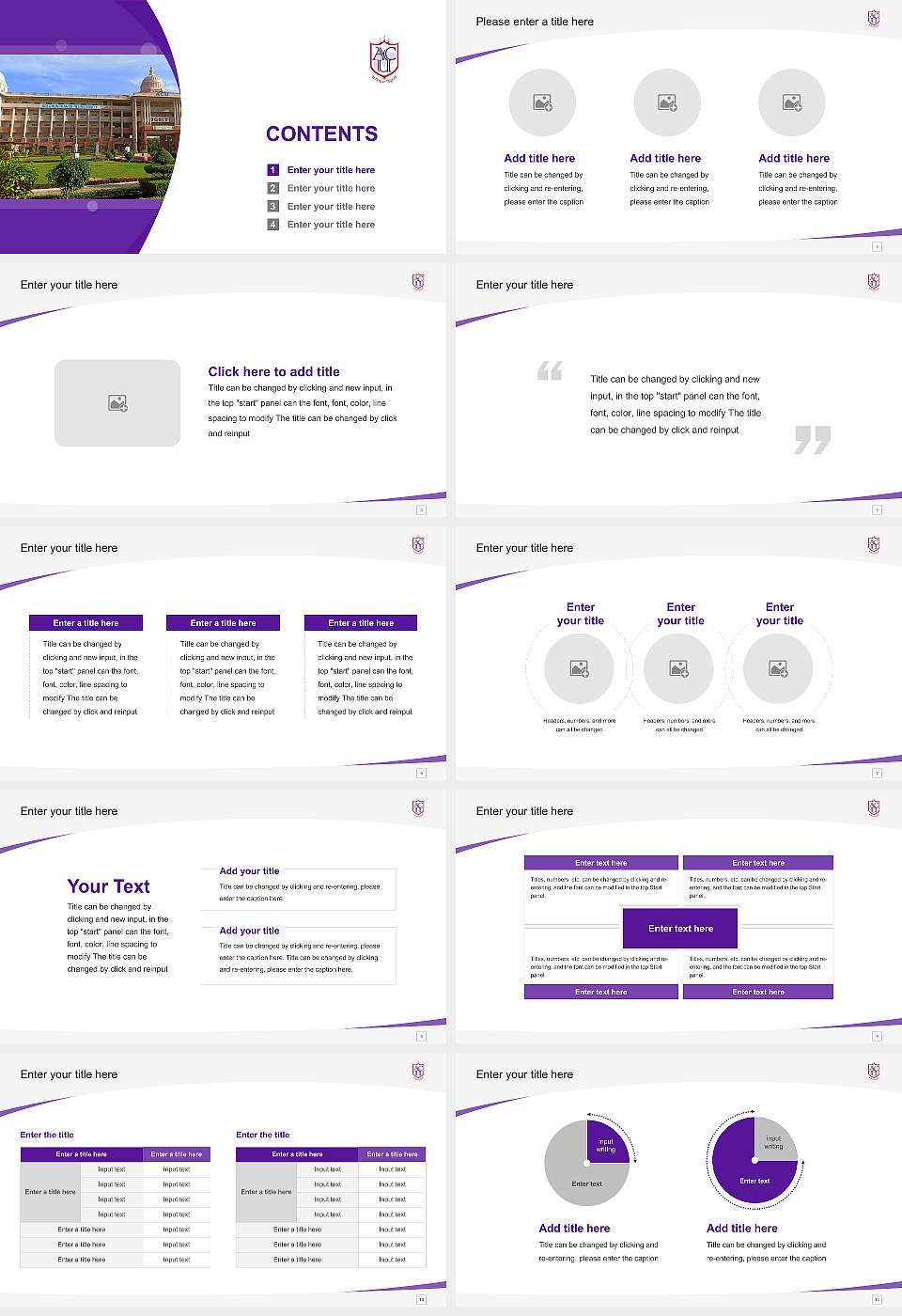 Adichunchanagiri University Course/Courseware Creation PPT Template16:9 ratio PPT effect preview image2