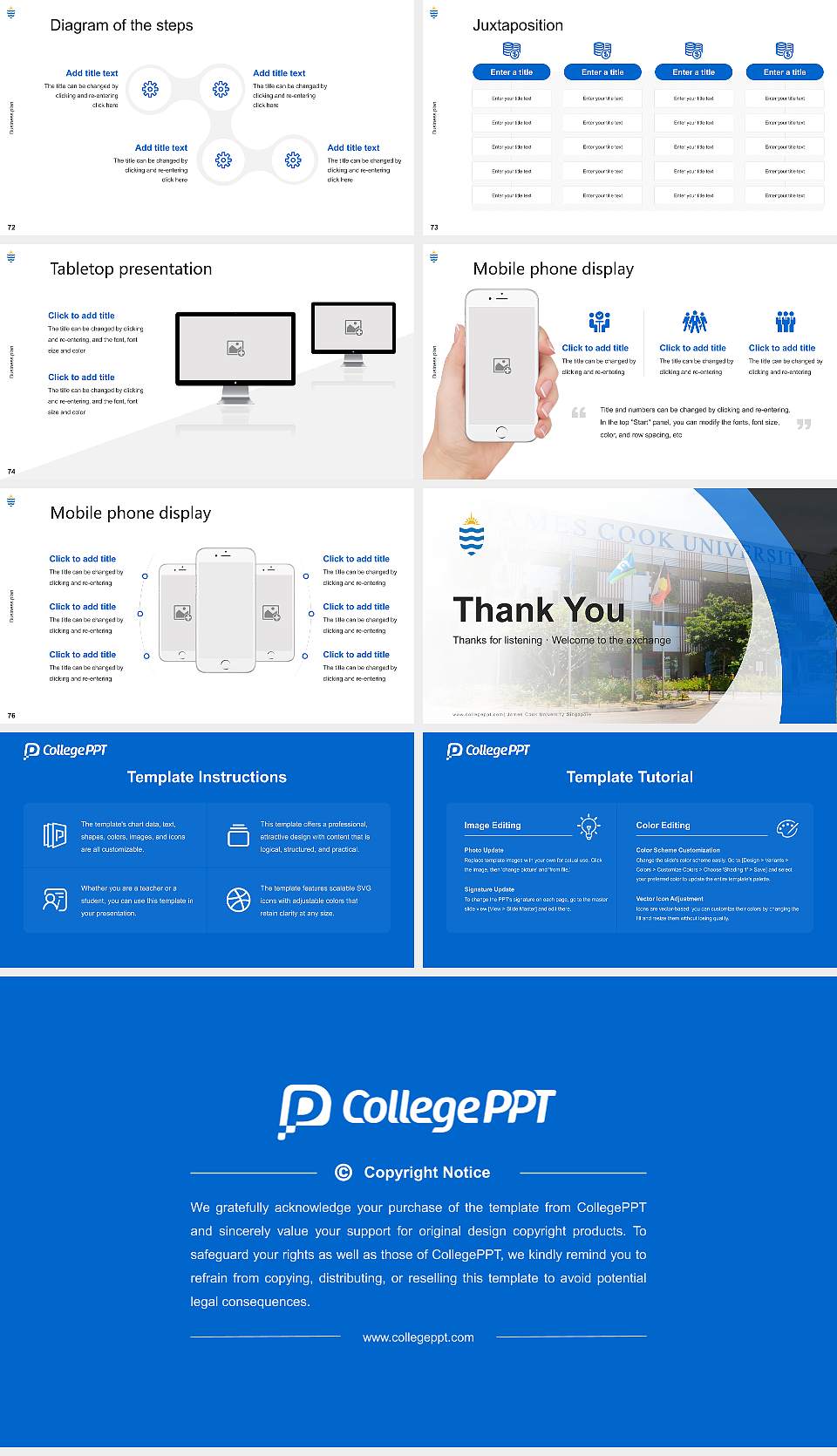 James Cook University Singapore Competition/Entrepreneurship Contest PPT Template16:9 ratio PPT effect preview image9
