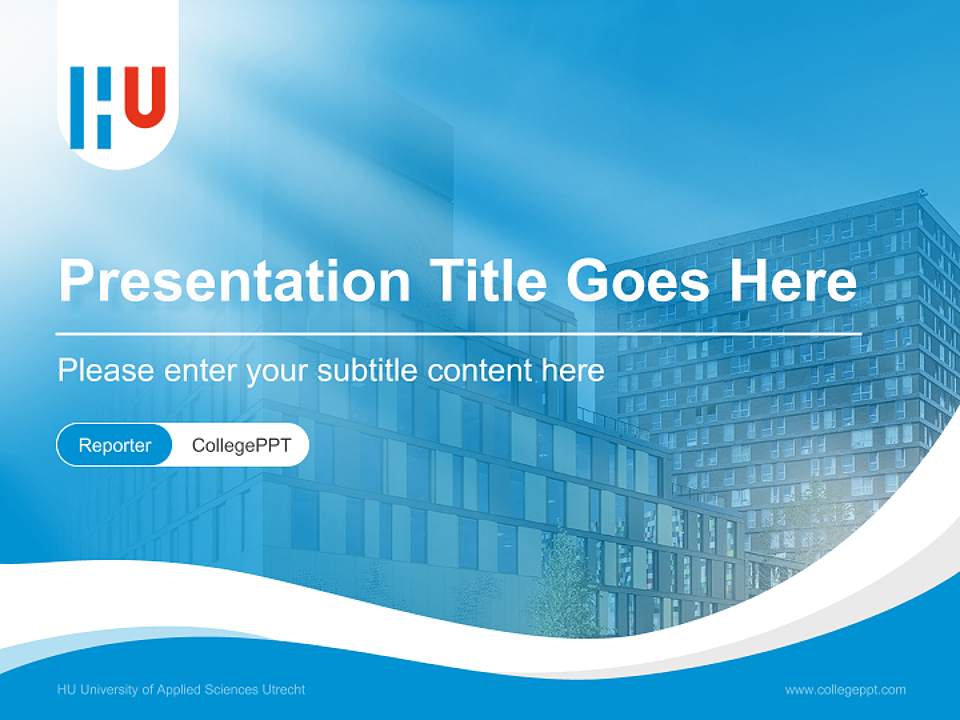 HU University of Applied Sciences Utrecht Lecture Sharing and Networking Event PPT Template4:3 ratio PPT effect preview image4