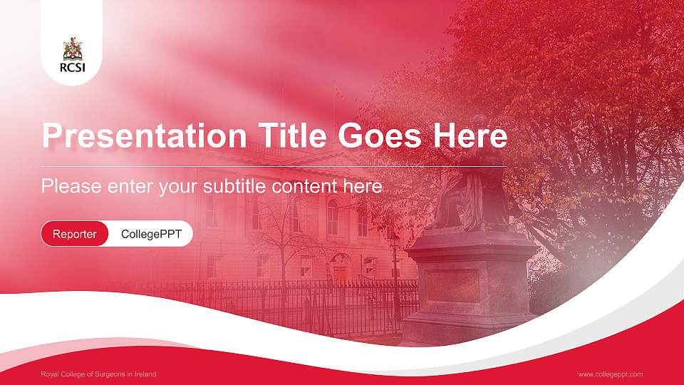 Royal College of Surgeons in Ireland Lecture Sharing and Networking Event PPT Template16:9 ratio PPT effect preview image