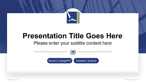 ASBM University National Scholarship Defense PPT Template