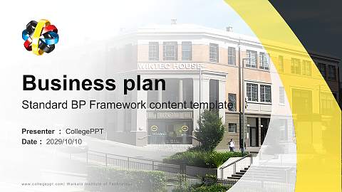 Waikato Institute of Technology Competition/Entrepreneurship Contest PPT Template