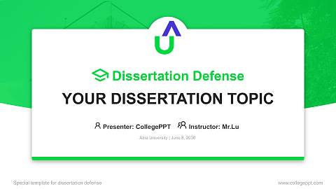Atria University Graduation Thesis Defense PPT Template