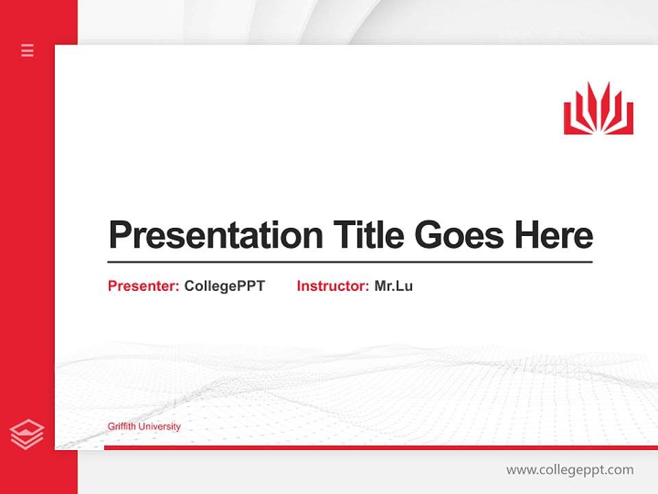 Griffith University Thesis Proposal/Graduation Defense PPT Template4:3 ratio PPT effect preview image5