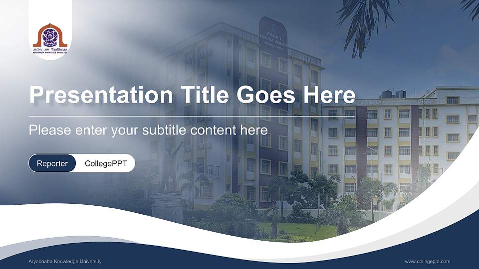 Aryabhatta Knowledge University Lecture Sharing and Networking Event PPT Template16:9 ratio PPT effect preview image