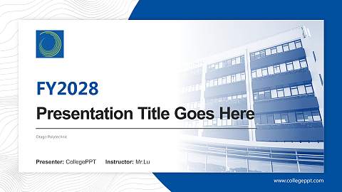 Otago Polytechnic Academic Presentation/Research Findings Report PPT Template