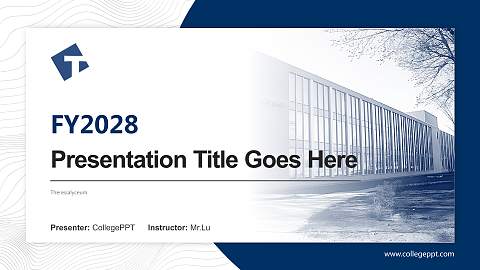Theresialyceum Academic Presentation/Research Findings Report PPT Template
