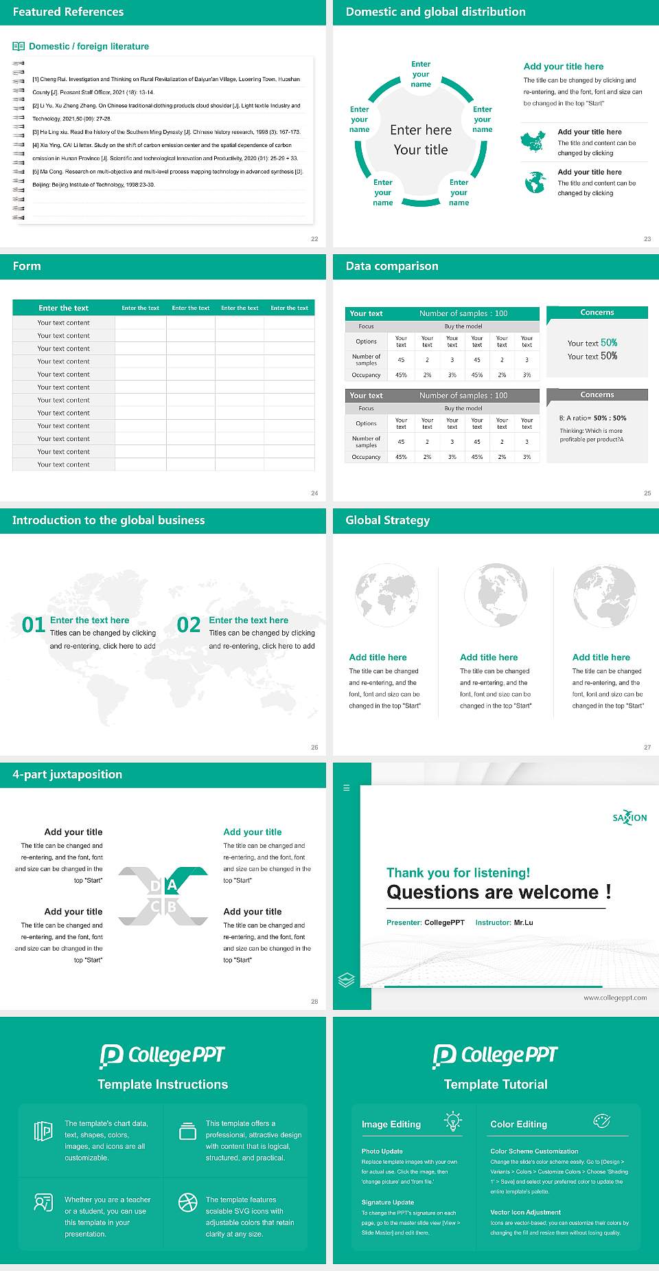 Saxion University of Applied Sciences Thesis Proposal/Graduation Defense PPT Template4:3 ratio PPT effect preview image4