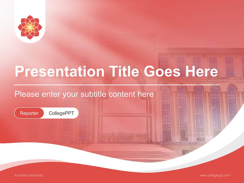 Avantika University Lecture Sharing and Networking Event PPT Template4:3 ratio PPT effect preview image4