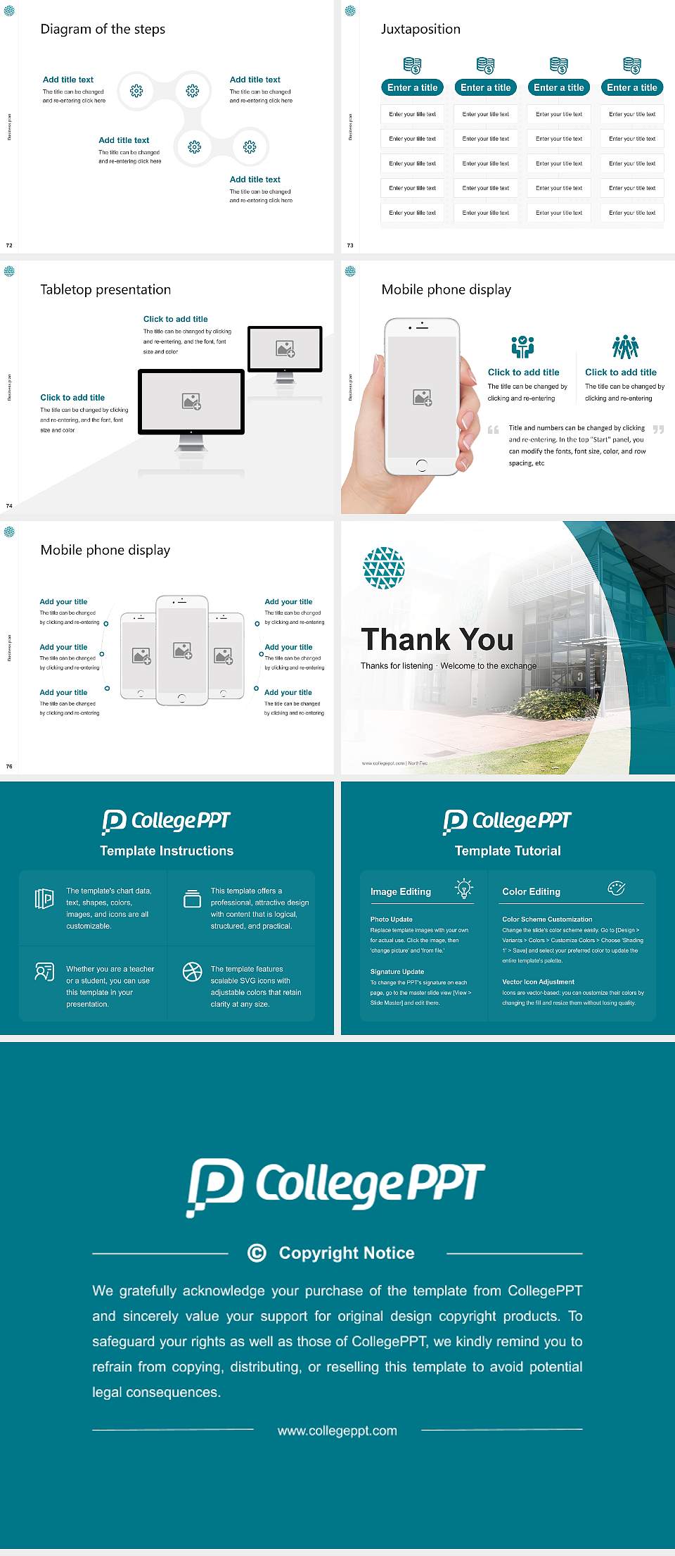 NorthTec Competition/Entrepreneurship Contest PPT Template4:3 ratio PPT effect preview image9