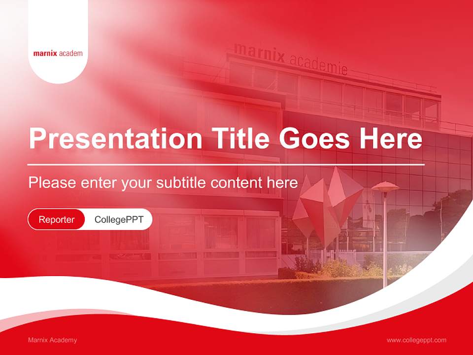 Marnix Academy Lecture Sharing and Networking Event PPT Template4:3 ratio PPT effect preview image4