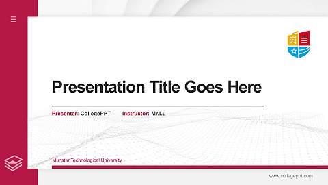 Munster Technological University Thesis Proposal/Graduation Defense PPT Template